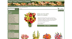 Desktop Screenshot of blackcreekflowershop.com