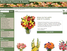 Tablet Screenshot of blackcreekflowershop.com